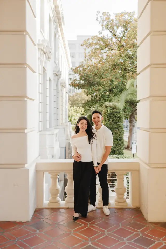 Tina & Derek at Pasadena City Hall